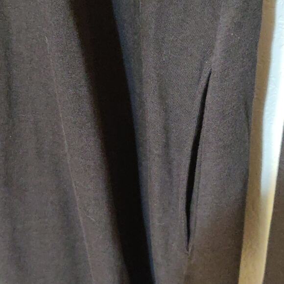 J. Jill pure Jill black cowl neck long sleeve dress cotton tencel - Picture 6 of 6